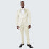 Ivory Floral Prom Tuxedo for Men – Wide Shawl Lapel Formal Set