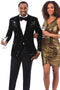 Mens Black Velvet Snake Skin Pattern Tuxedo Jacket – Prom and Wedding Outfit