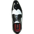 Bravo Mens 1920's Gangster Wingtip Dress Shoe in Black and White