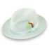 Tapa Crushable Straw Hat Fedora in Jade