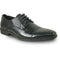 Bravo Mens Antique Cap Toe Lace Up Oxford Dress Shoe in Black