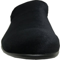 Bravo Mens Modern Slip On Velvet Tuxedo Loafer in Black - Men's Dress Shoes