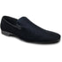Bravo Mens Modern Slip On Velvet Tuxedo Loafer in Black - Men's Dress Shoes