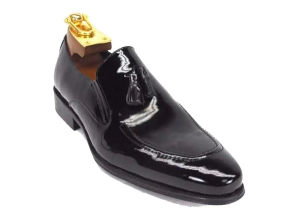 KS099-714 Leather Tassel Loafer-Patent Leather Carrucci