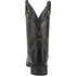 Laredo Kane Black Leather Broad Square Toe Boots for Men