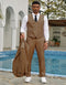 Mens Khaki Color Tuxedo - Mens Stacy Adams One Button Summer Khaki Double Breasted Suit