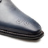 Principe Patina Leather Derby Gray/Blue By Mezlan Made In Spain Brand