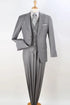 Mens Two Button Classic Fit Vested  Light Grey Suit