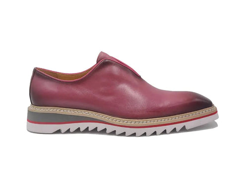 Laceless Loafer with Contrast color lightweight sole Carrucci