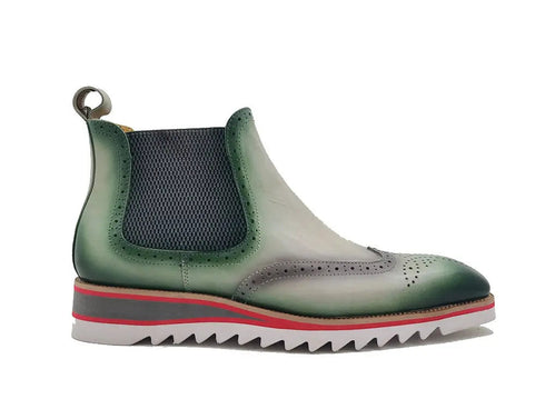 Leather Chelsea Boot With Lightweight Sole Carrucci