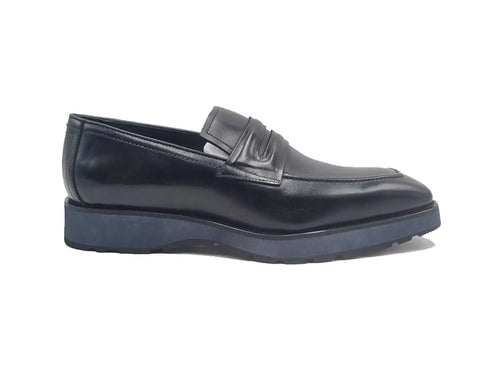 Leather Penny Loafer in Chunky Sole