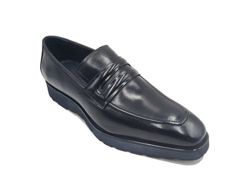 Leather Penny Loafer in Chunky Sole