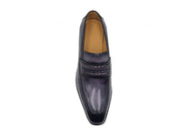 Carrucci Leather Penny Loafer in Chunky Sole