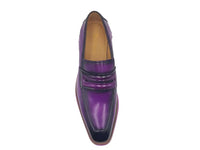 Carrucci Leather Penny Loafer in Chunky Sole