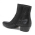 Los Altos Mens Black Genuine Lizard Leather Ankle Boots