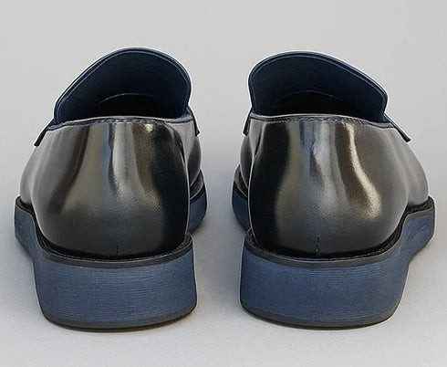 Leather Penny Loafer in Chunky Sole