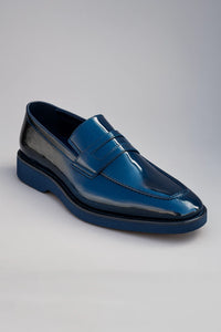 Carrucci Leather Penny Loafer in Chunky Sole