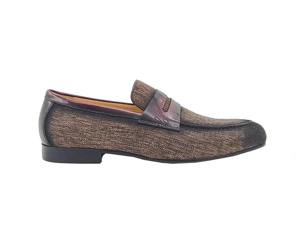 Life Style Penny Loafer W Leather Trim Carrucci