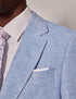 Mens Linen Suit For Beach Wedding - Summer  Suit in Light Blue