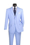 Light Blue Regular Fit 2 Piece Suit