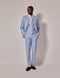 Mens Linen Suit For Beach Wedding - Summer  Suit in Light Blue