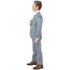 Perry Ellis Boys Sharkskin 5pc Suit, Light Gray