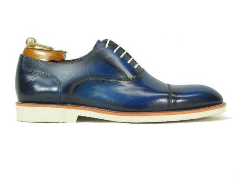 Lightweight Lace-up Cap Toe Oxford Carrucci