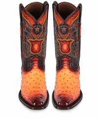 Los Altos Ostrich Faded Buttercup European Square Toe Men’s Boot