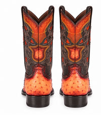 Los Altos Ostrich Faded Buttercup European Square Toe Men’s Boot