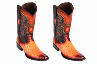 Los Altos Ostrich Faded Buttercup European Square Toe Men’s Boot