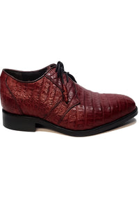 Los Altos All-Over Crocodile Lace Up Dress Shoes