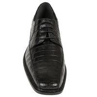 Los Altos Black Crocodile Bike Toe Shoes