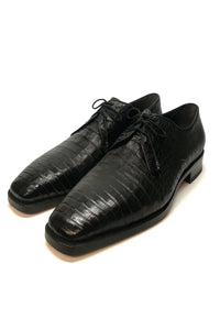 Los Altos All-Over Crocodile Lace Up Dress Shoes