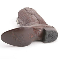 Los Altos Brown Snip Toe Boots Genuine Teju Lizard Skin