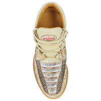 Los Altos Casual Natural Genuine All-Over Crocodile Shoes