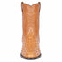Los Altos Men's Genuine Full Quill Ostrich Honey Roper Toe Boots