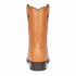 Los Altos Men's Genuine Full Quill Ostrich Honey Roper Toe Boots