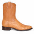 Los Altos Men's Genuine Full Quill Ostrich Honey Roper Toe Boots