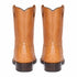 Los Altos Men's Genuine Full Quill Ostrich Honey Roper Toe Boots