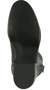 Los Altos Men’s Genuine Single Stone Sting Ray Black Roper Toe Boots