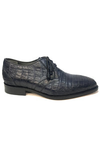 Los Altos All-Over Crocodile Lace Up Dress Shoes