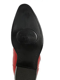 Los Altos Men's Red Eel Skin J Toe Boots