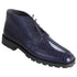 Los Altos Navy Genuine Lizard & Stingray Ankle Boots