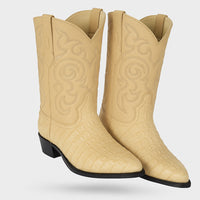 Botas de  Cocodrilo - Caiman Cola Horma Puntal- A