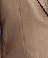 Classic Solid Textured dark Tan Suit with Vest