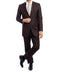 Bacchus Collection - Modern Fit Suit 2 Button 2 Piece in Chocolate