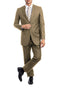 Bacchus Collection - Modern Fit Suit 2 Button 2 Piece in Dark Taupe