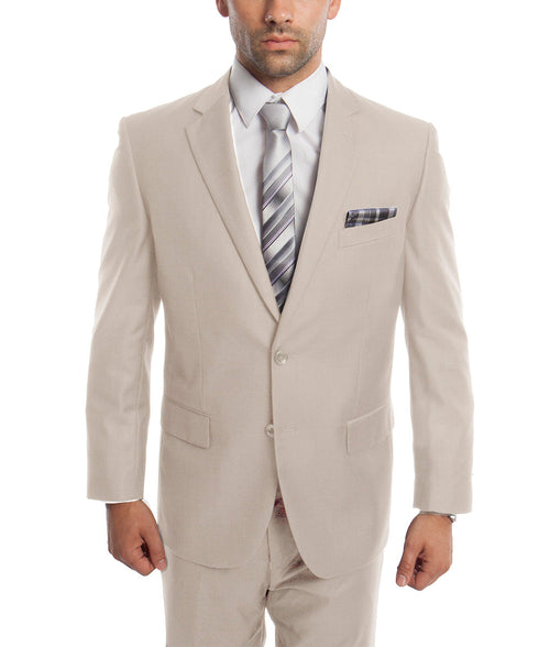 Classic Solid Tan Modern Fit Men's Suit