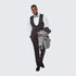 Silver Gray Tuxedo - Grey Prom  Slim Fit Suit