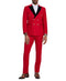 Red 2 Piece Slim Fit Double Breasted Tuxedo